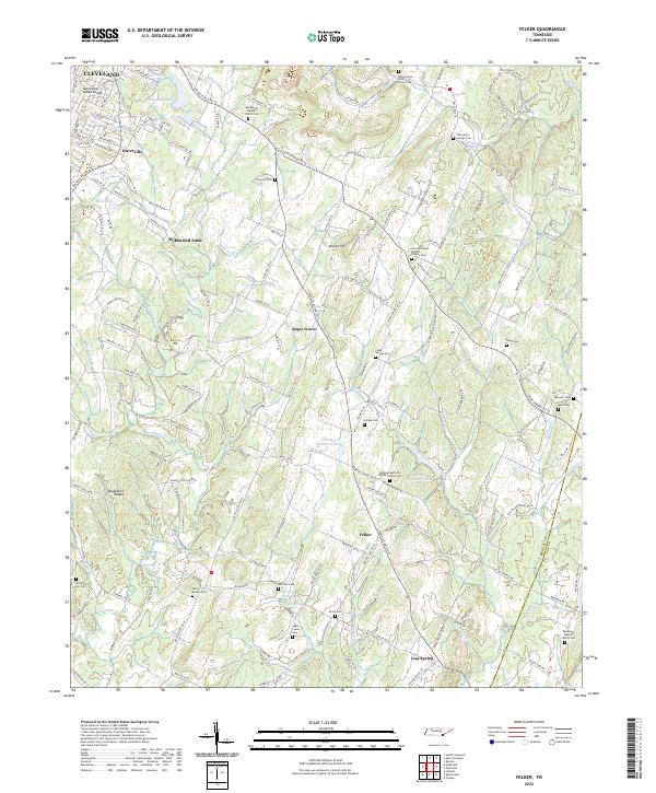 Felker, TN — USGS 7.5-minute topo (2022)
