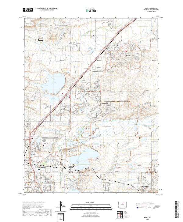 Niwot, CO — USGS 7.5-minute topo (2022)