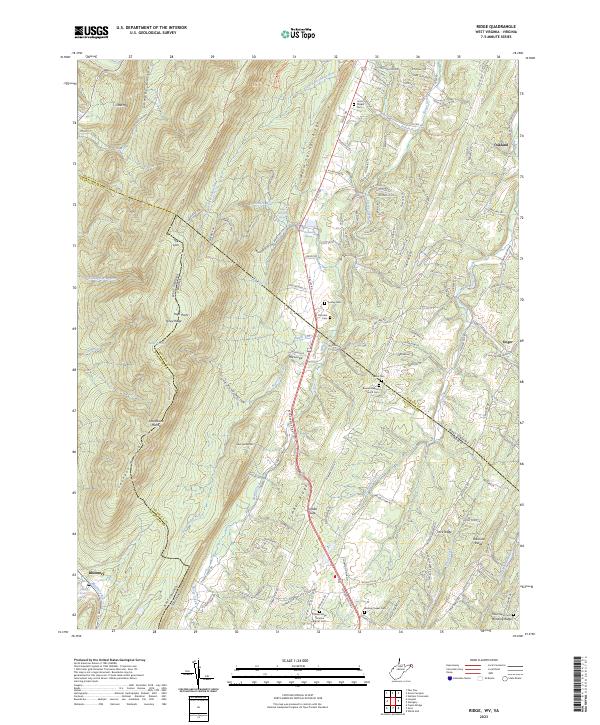 Ridge, WV-VA — USGS 7.5-minute topo (2023)