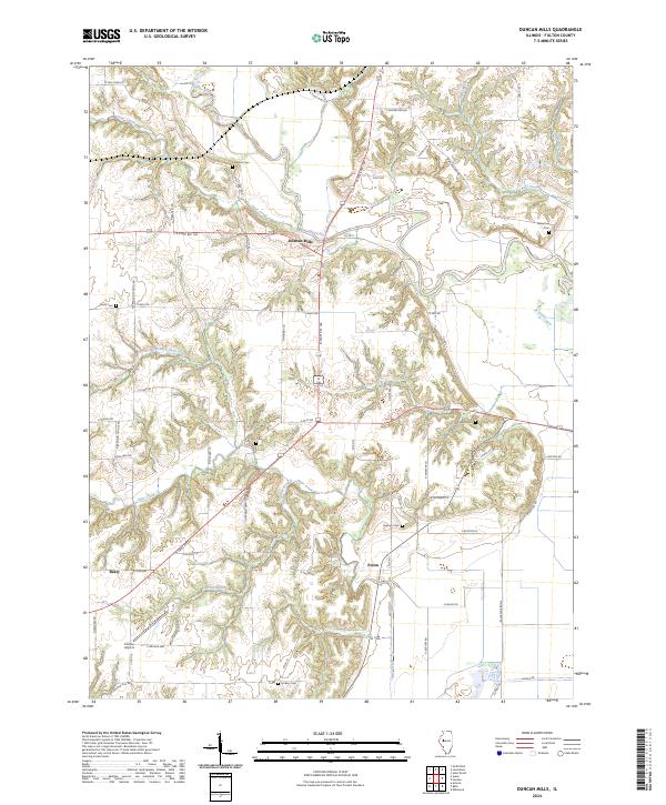 Duncan Mills, IL — USGS 7.5-minute topo (2024)