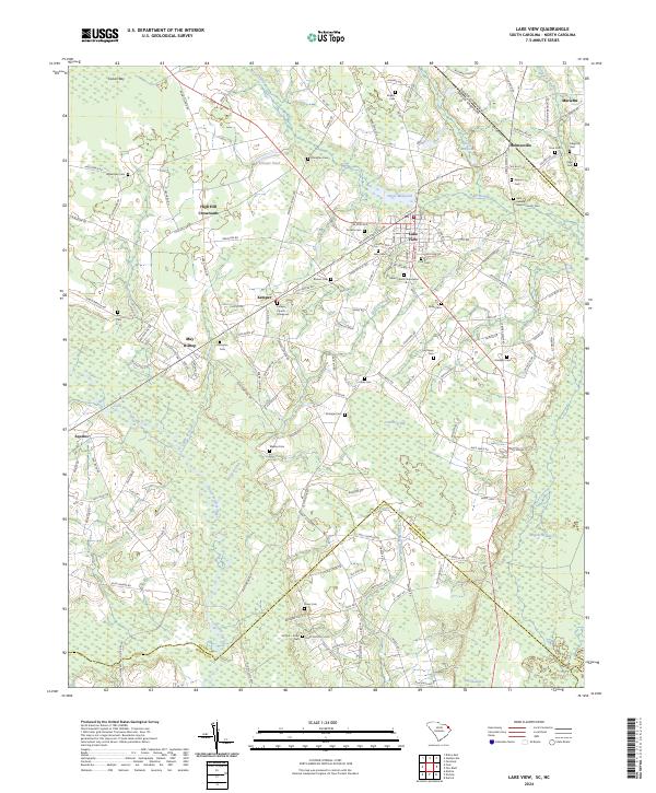 Lake View, SC-NC — USGS 7.5-minute topo (2024)