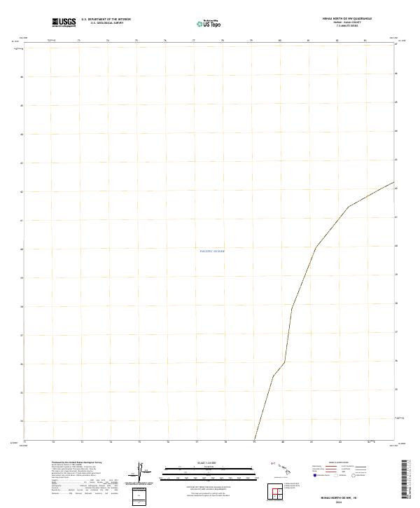 Niihau North OE NW, HI — USGS 7.5-minute topo (2024)