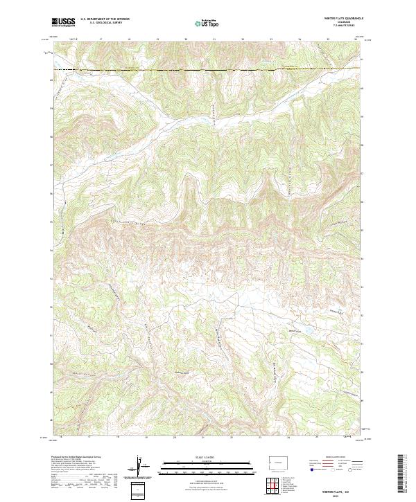 Winter Flats, CO — USGS 7.5-minute topo (2022)