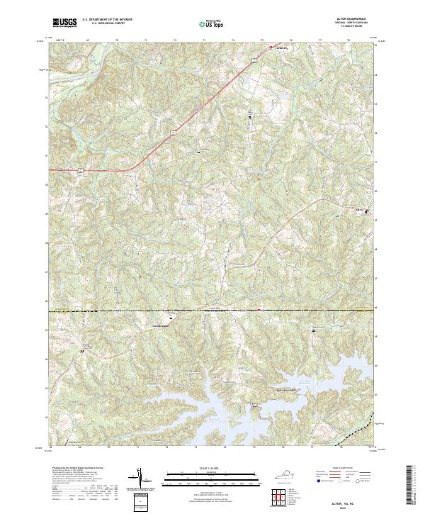Alton, VA-NC — USGS 7.5-minute topo (2022)