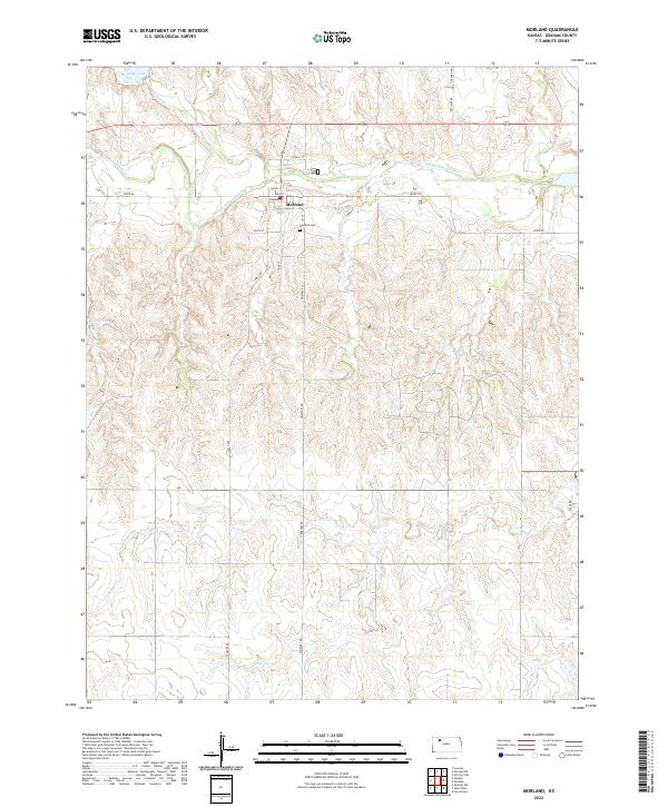 Morland, KS — USGS 7.5-minute topo (2022)