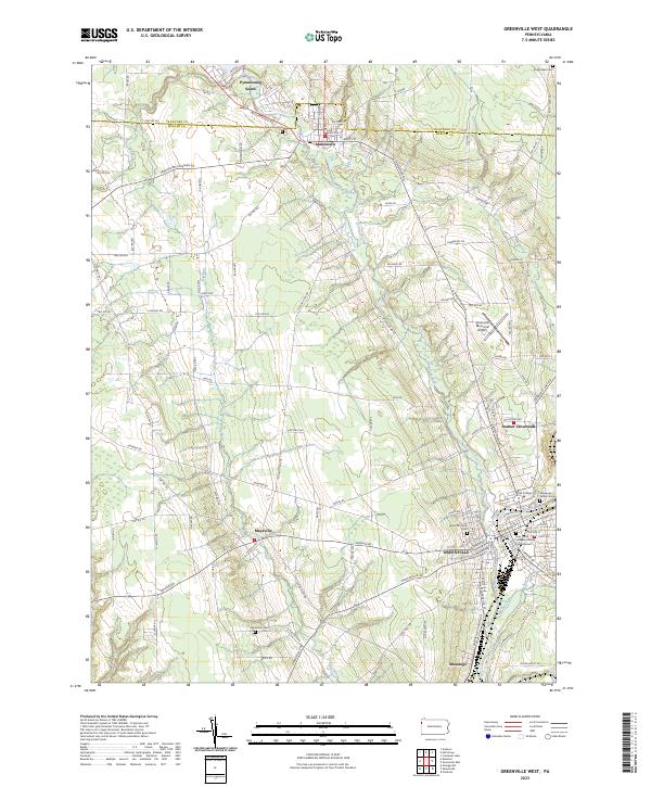 Greenville West, PA — USGS 7.5-minute topo (2023)