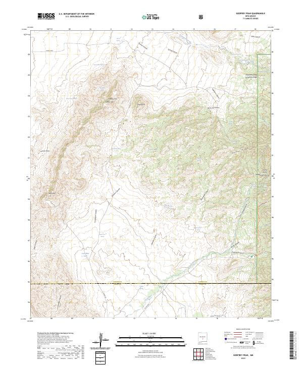 Godfrey Peak, NM — USGS 7.5-minute topo (2023)