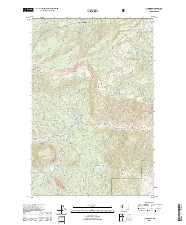 Tieton Basin, WA — USGS 7.5-minute topo (2023)