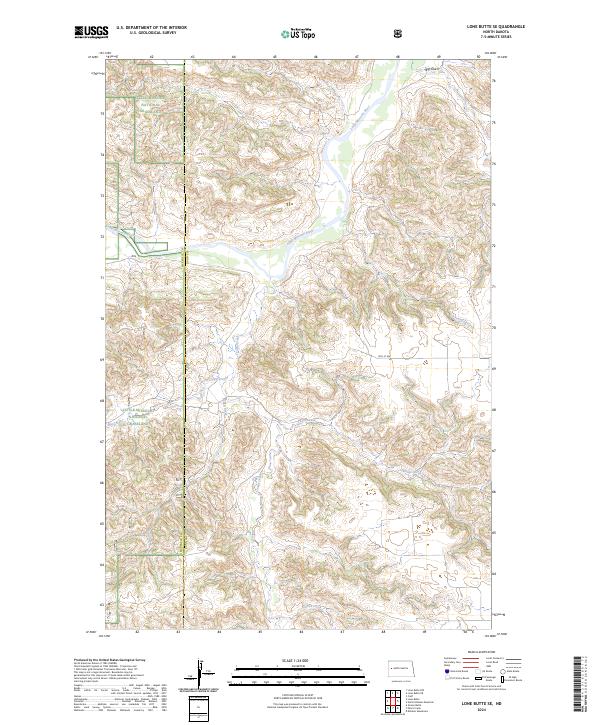 Lone Butte SE, ND — USGS 7.5-minute topo (2024)