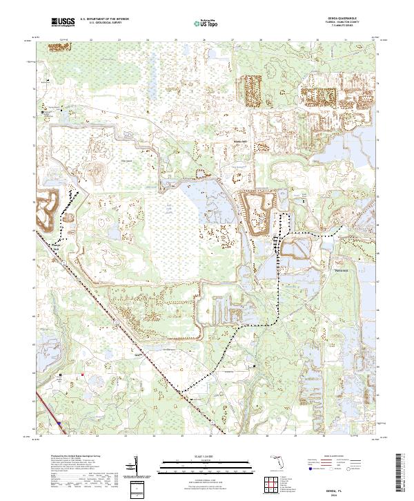 Genoa, FL — USGS 7.5-minute topo (2024)