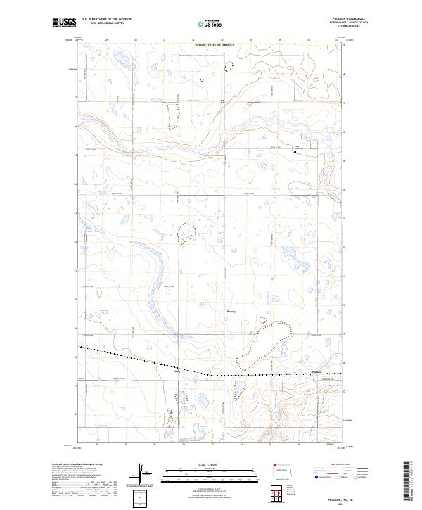 Paulson, ND-SK — USGS 7.5-minute topo (2024)