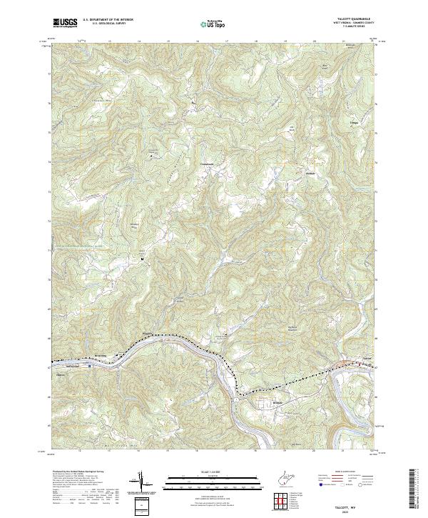 Talcott, WV — USGS 7.5-minute topo (2023)