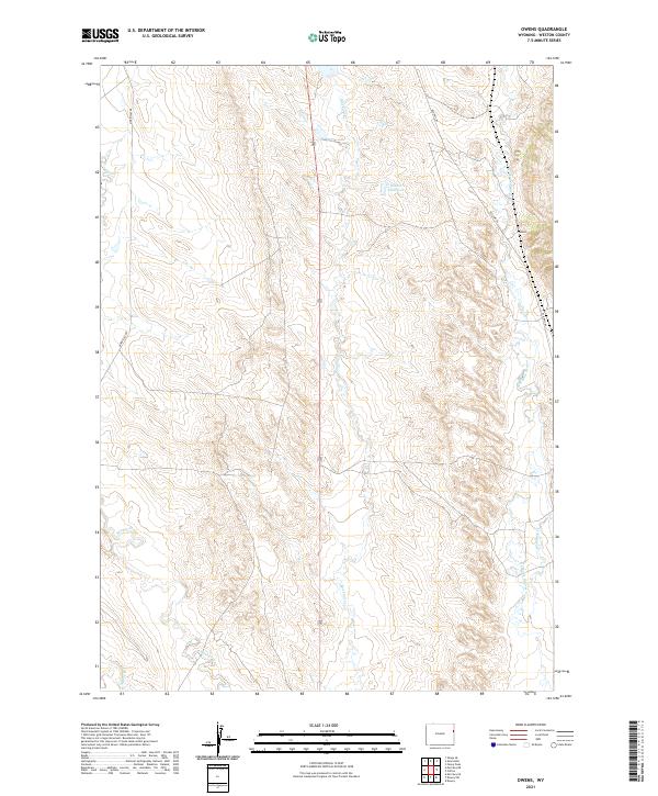 Owens, WY — USGS 7.5-minute topo (2021)
