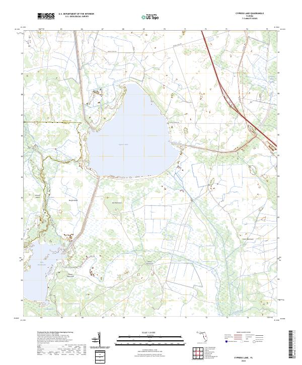 Cypress Lake, FL — USGS 7.5-minute topo (2024)