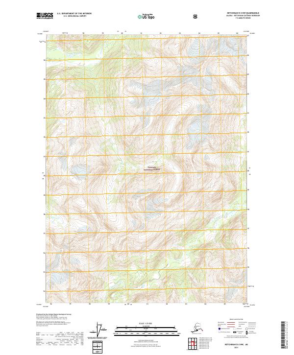 Ketchikan D-2 NW, AK — USGS 7.5-minute topo (2021)