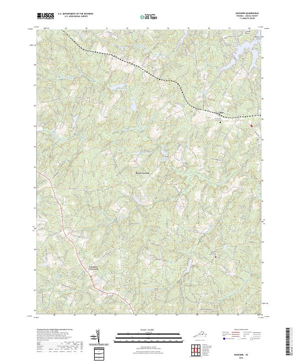 Buckner, VA — USGS 7.5-minute topo (2022)