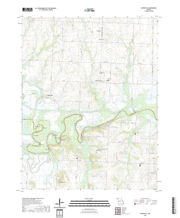 Papinville, MO — USGS 7.5-minute topo (2021)