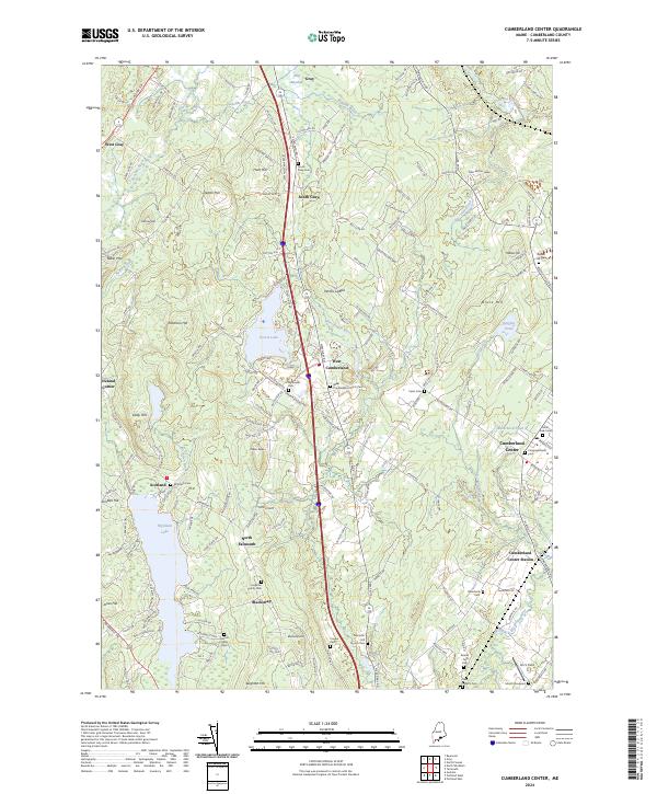 Cumberland Center, ME — USGS 7.5-minute topo (2024)