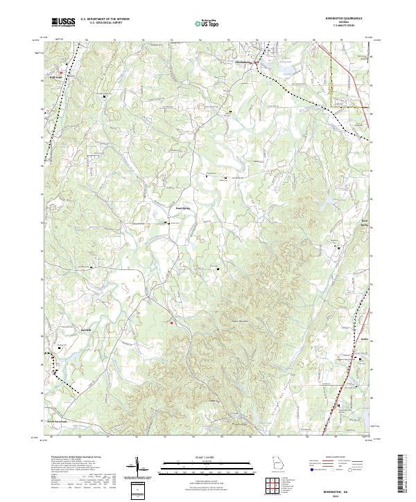 Kensington, GA — USGS 7.5-minute topo (2024)