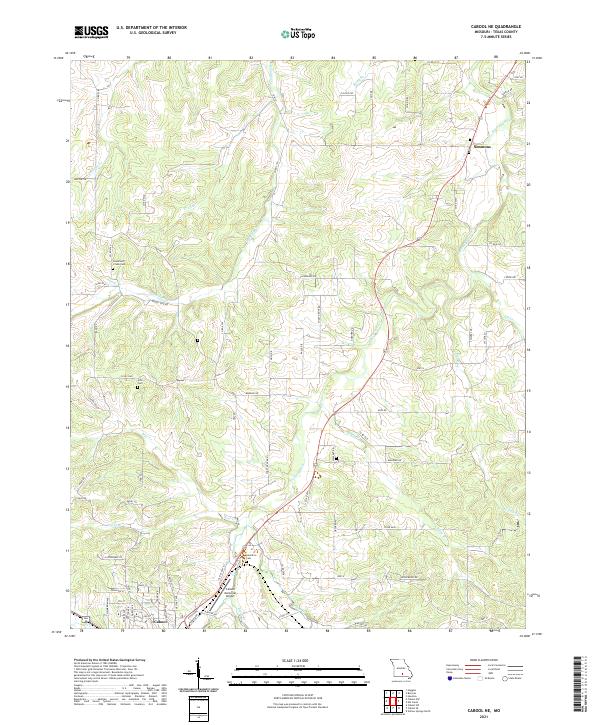 Cabool NE, MO — USGS 7.5-minute topo (2021)