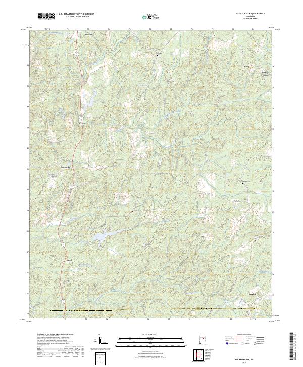 Rockford SW, AL — USGS 7.5-minute topo (2024)