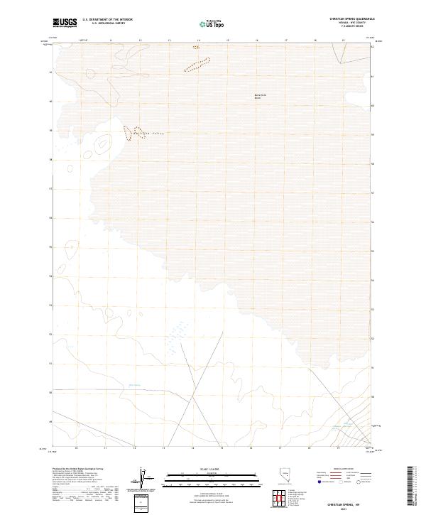Christian Spring, NV — USGS 7.5-minute topo (2021)