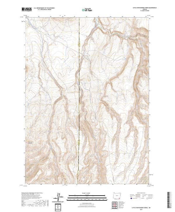 Little Whitehorse Creek, OR — USGS 7.5-minute topo (2023)
