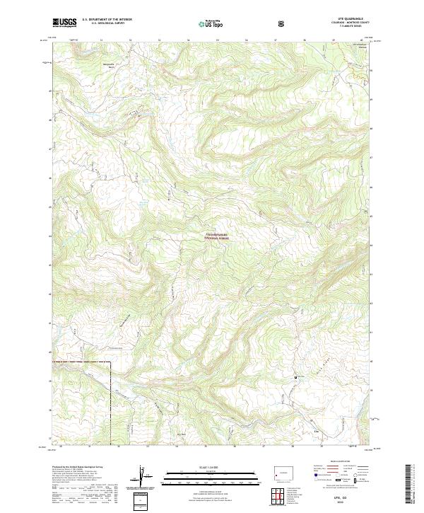 Ute, CO — USGS 7.5-minute topo (2022)