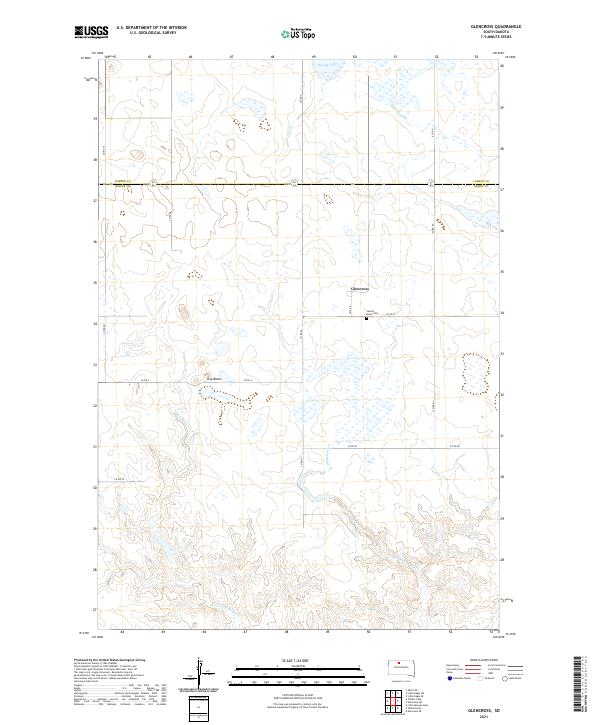 Glencross, SD — USGS 7.5-minute topo (2021)