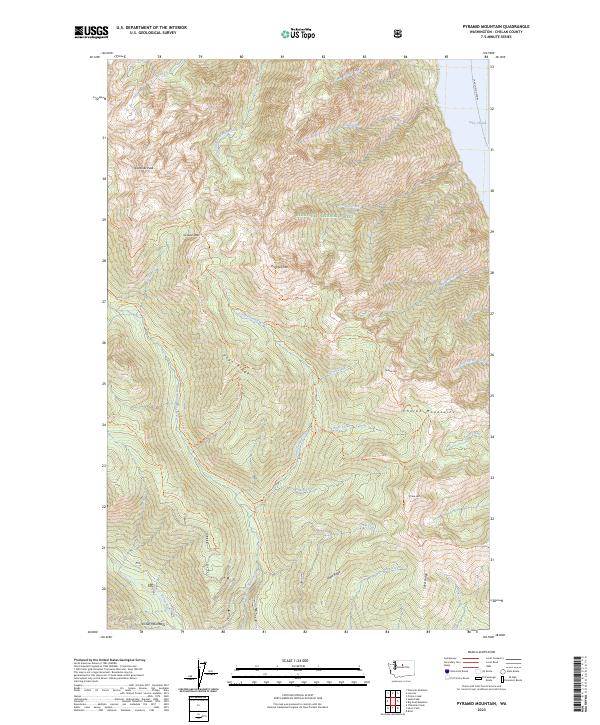 Pyramid Mountain, WA — USGS 7.5-minute topo (2023)