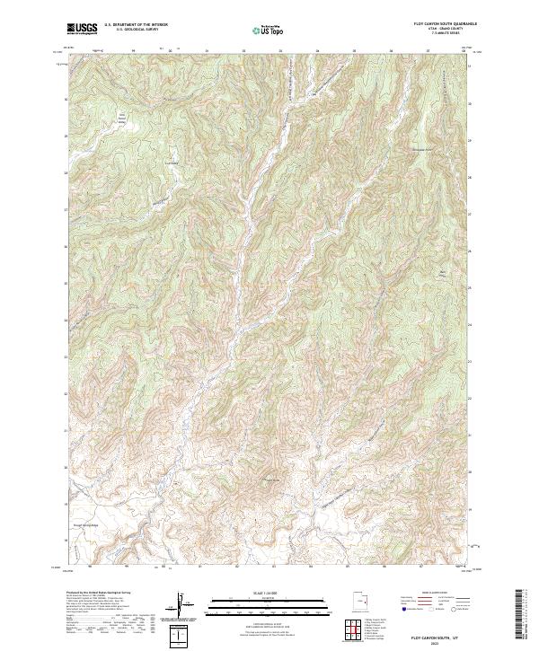 Floy Canyon South, UT — USGS 7.5-minute topo (2023)