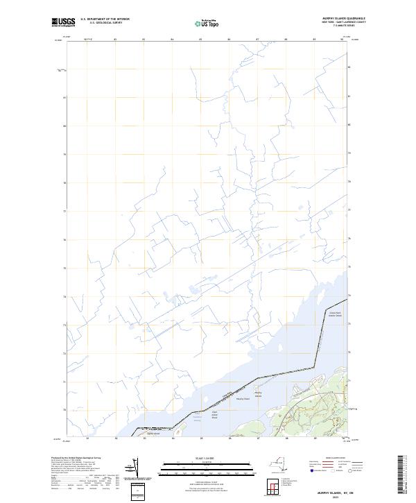 Murphy Islands, NY-ON — USGS 7.5-minute topo (2023)