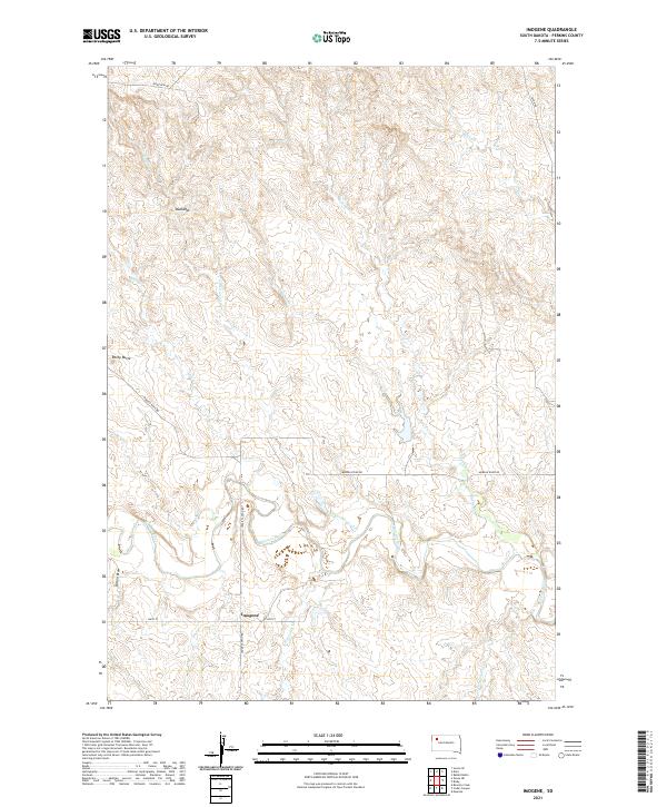Imogene, SD — USGS 7.5-minute topo (2021)