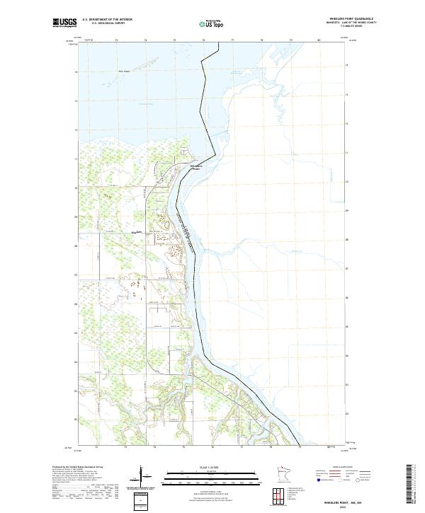 Wheelers Point, MN-ON — USGS 7.5-minute topo (2022)