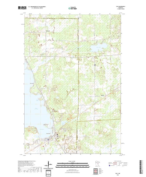 Isle, MN — USGS 7.5-minute topo (2022)