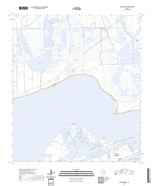 Frozen Point, TX — USGS 7.5-minute topo (2025)