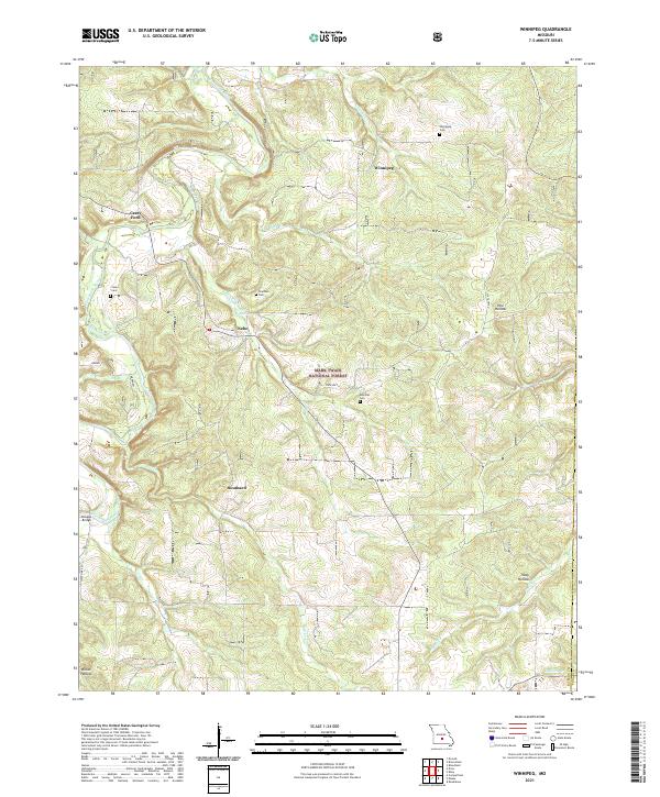 Winnipeg, MO — USGS 7.5-minute topo (2021)