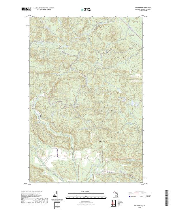 Negaunee NW, MI — USGS 7.5-minute topo (2023)