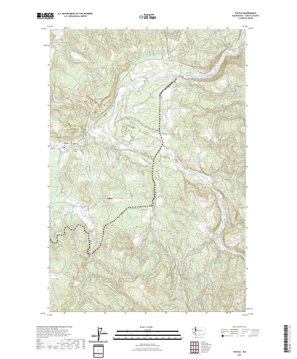 Toutle, WA — USGS 7.5-minute topo (2023)