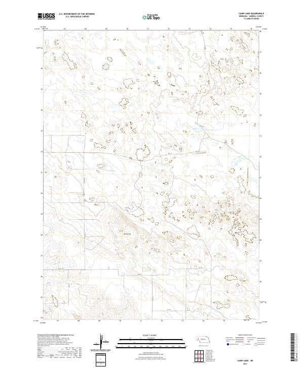 Camp Lake, NE — USGS 7.5-minute topo (2021)