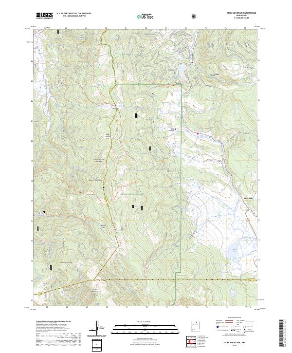 Osha Mountain, NM — USGS 7.5-minute topo (2023)