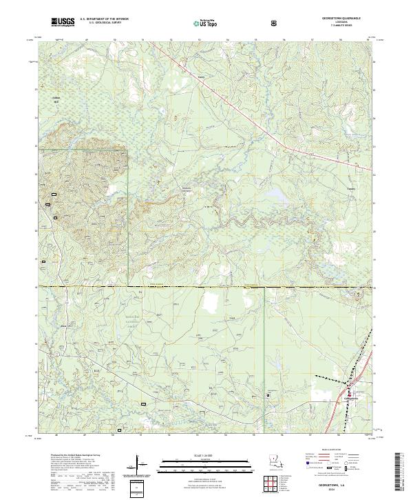 Georgetown, LA — USGS 7.5-minute topo (2024)