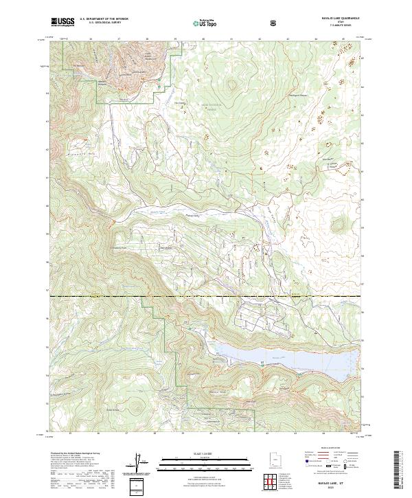 Navajo Lake, UT — USGS 7.5-minute topo (2023)