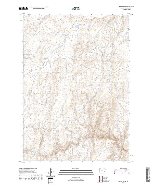 Rufino Butte, OR — USGS 7.5-minute topo (2024)