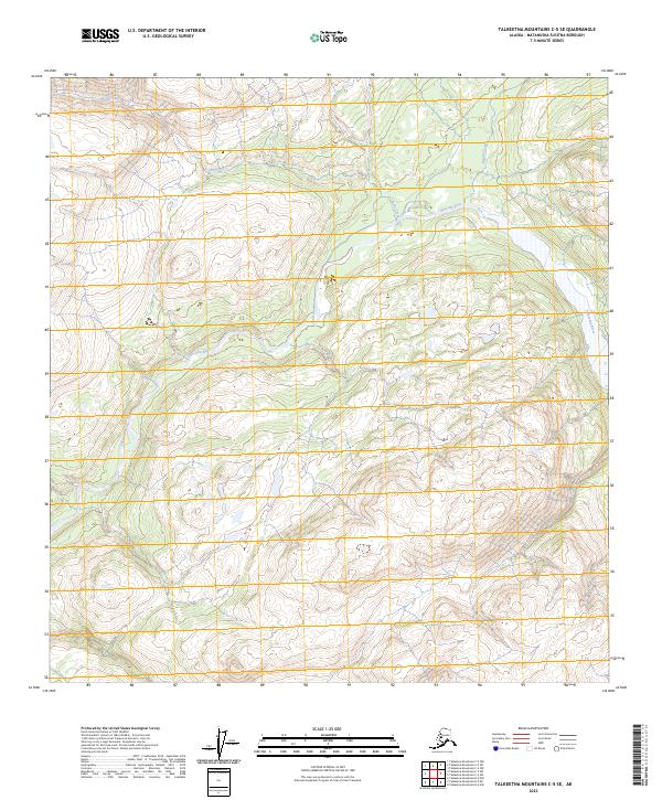 Talkeetna Mountains C-5 SE, AK — USGS 7.5-minute topo (2023)