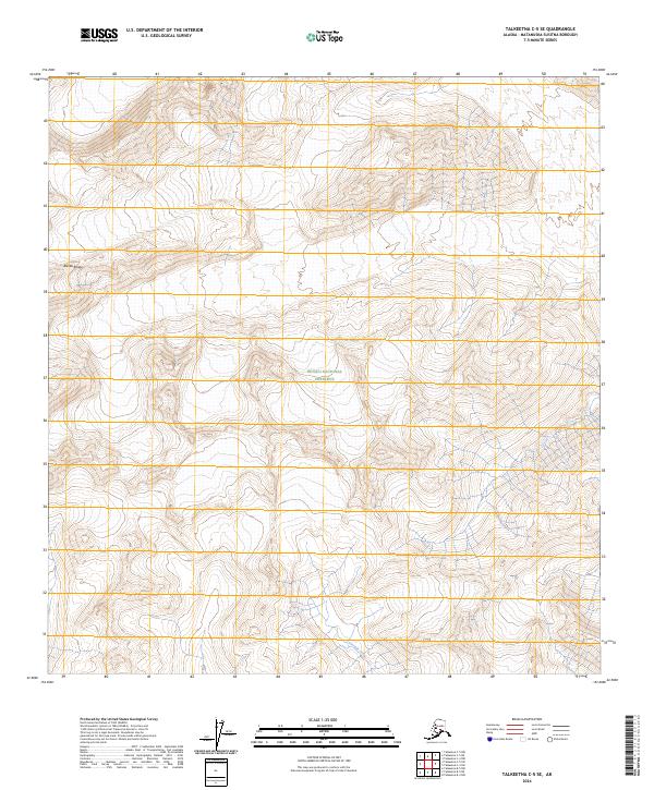Talkeetna C-5 SE, AK — USGS 7.5-minute topo (2024)