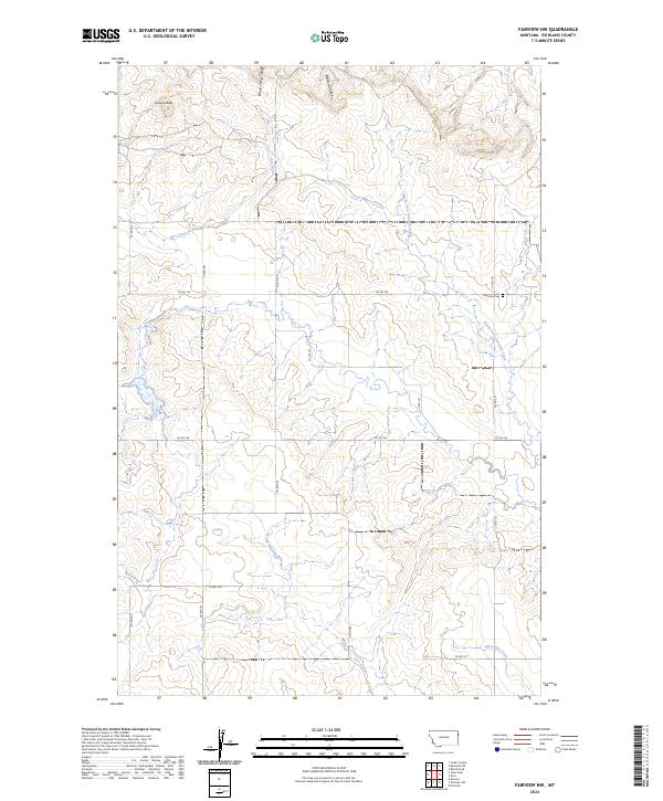Fairview NW, MT — USGS 7.5-minute topo (2024)