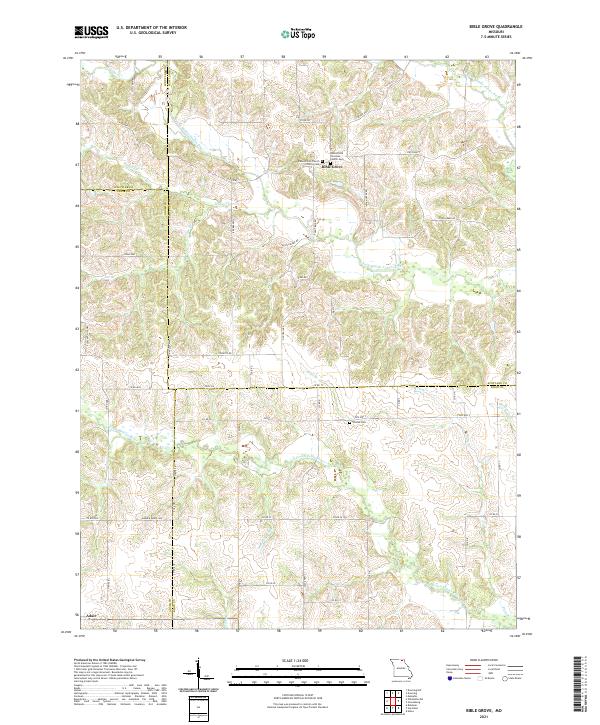 Bible Grove, MO — USGS 7.5-minute topo (2021)