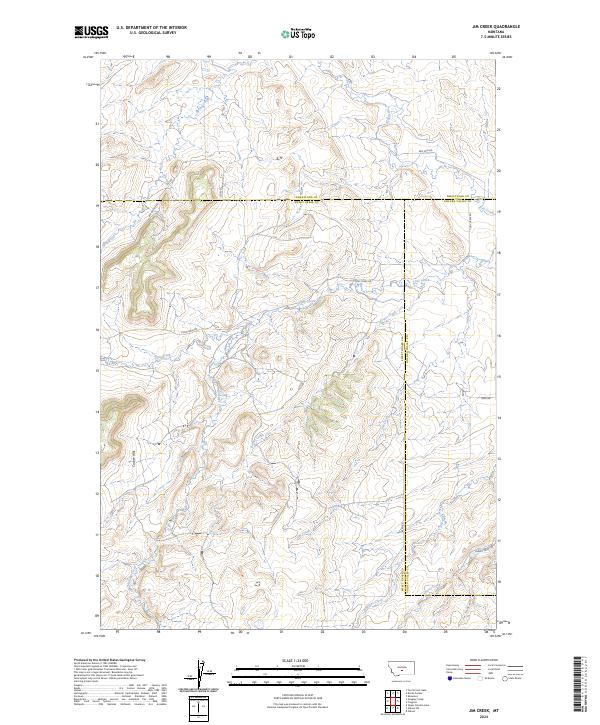 Jim Creek, MT — USGS 7.5-minute topo (2024)