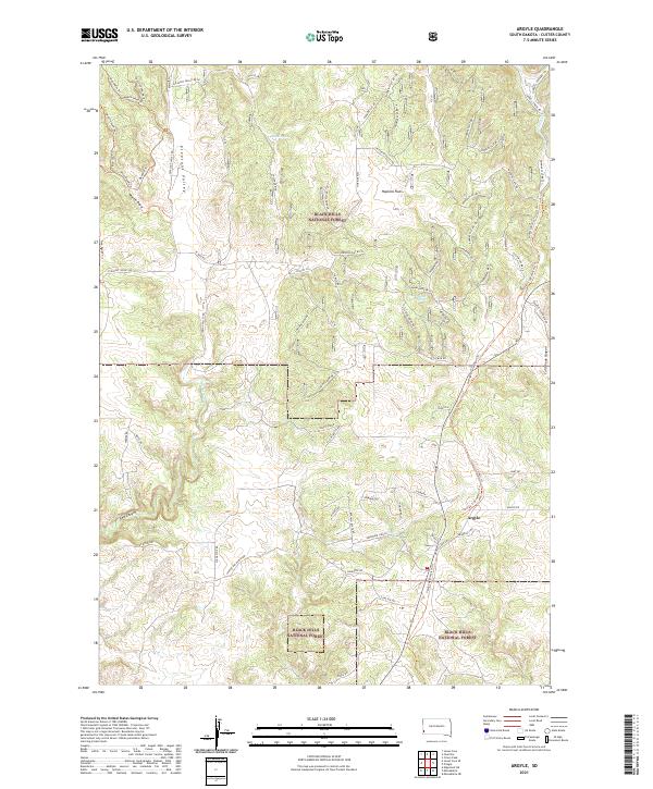 Argyle, SD — USGS 7.5-minute topo (2021)